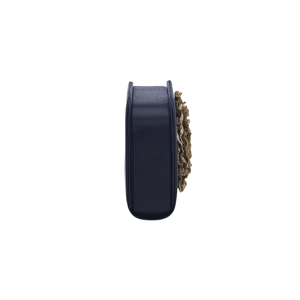 Serena Uziyel Lavinia Black & Antique Gold Two Sided Clutch Clutch Bag