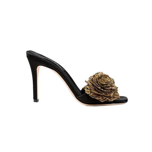 serena uziyel Lavinia Black High-Heel Sandal High-Heels