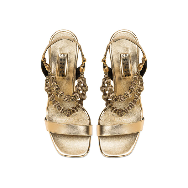 Serena Uziyel Lyra Antique Gold High-Heel Sandal High-Heels