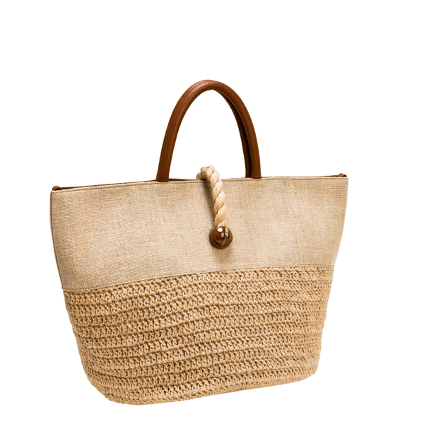 serena uziyel Melita Natural Large Tote Bag Tote Bag