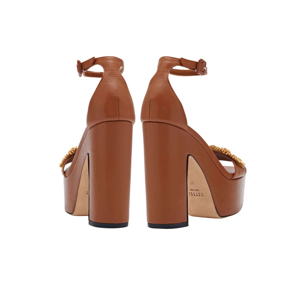 Serena Uziyel Narcissa Camello Platform Ankle Sandal Platforms