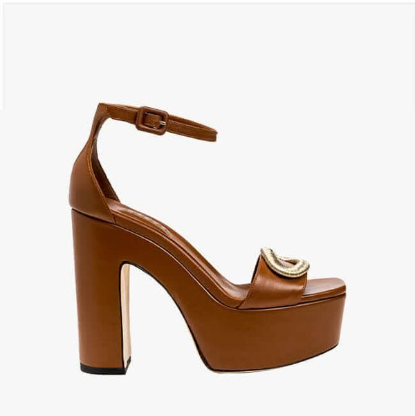 serena uziyel Naria Camello Platform Ankle Sandal Platforms