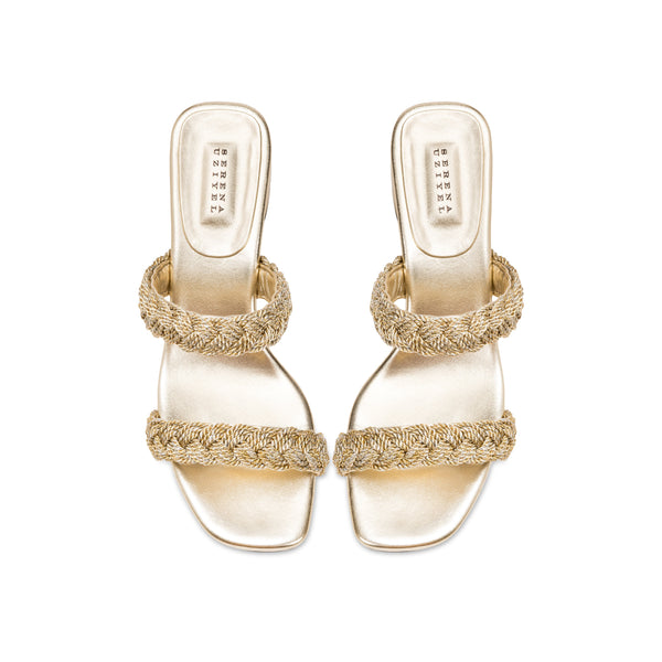 Serena Uziyel Ronda Sahara Two Strap Mid-Heel Sandal Mid-Heels