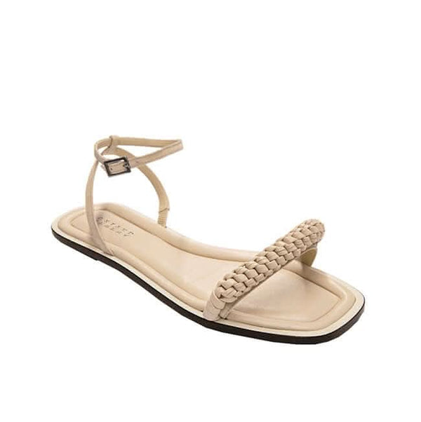 Serena Uziyel Rovena Nude Flat Removable Ankle Sandal Flats