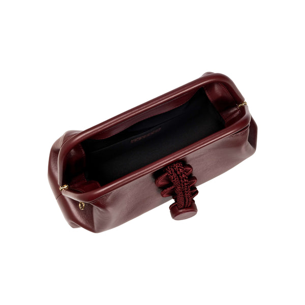 Serena Uziyel Alessa Burgundy Pouch Bag Pouch Bags