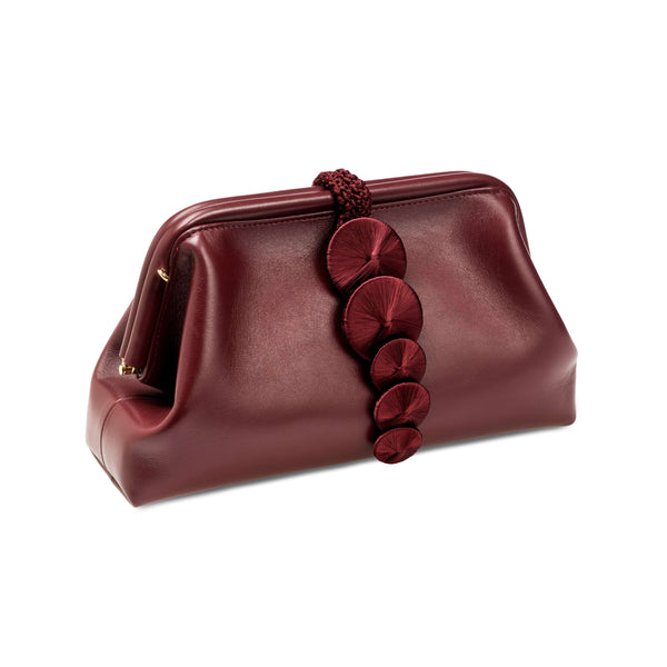 serena uziyel Alessa Burgundy Pouch Bag Pouch Bags