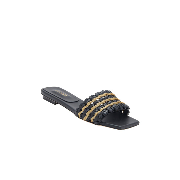 Serena Uziyel Aurnia Black Flat Sandal Flats