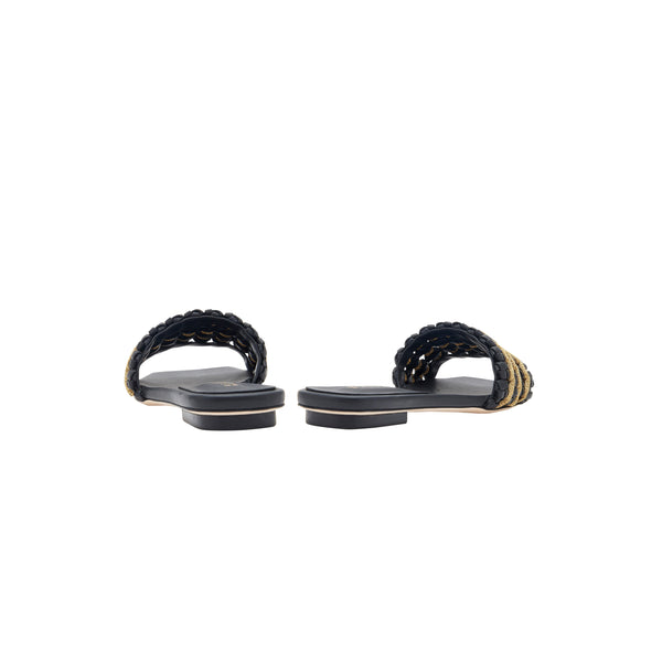 Serena Uziyel Aurnia Black Flat Sandal Flats