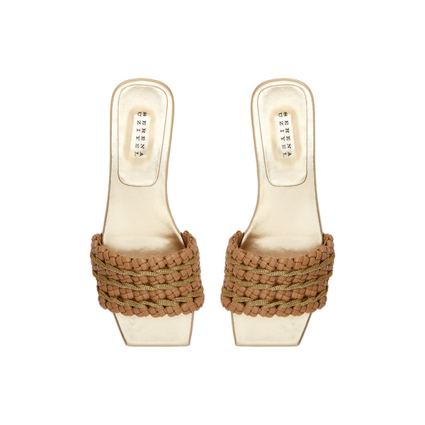 Serena Uziyel Aurnia Gold 10MM Sandal Flats