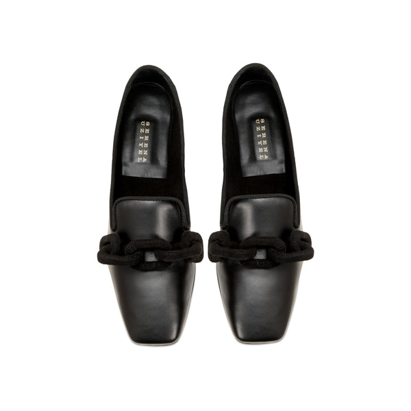 Serena Uziyel Catena Black Flat Mocassin Moccasin