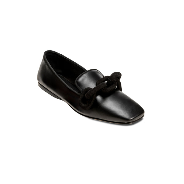 Serena Uziyel Catena Black Flat Mocassin Moccasin