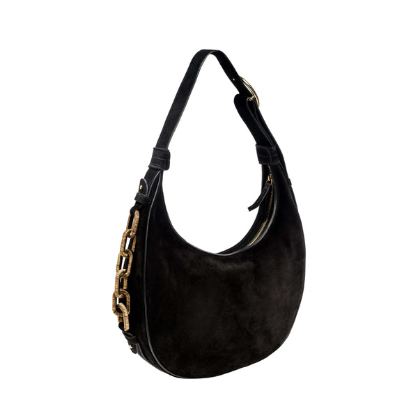 serena uziyel Catena Black Hobo Bag Hobo