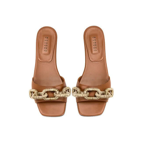 Serena Uziyel Catena Camello Flat Sandal Flats
