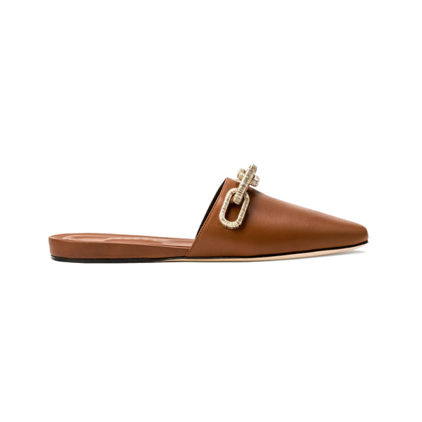 serena uziyel Catena Camello Flat Sliperette Flats