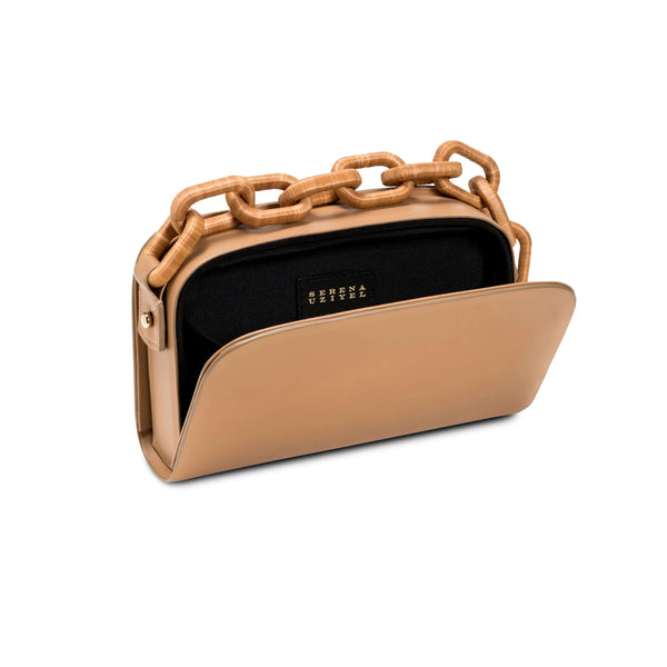 Serena Uziyel Catena Latte Two Sided Bag Handbags