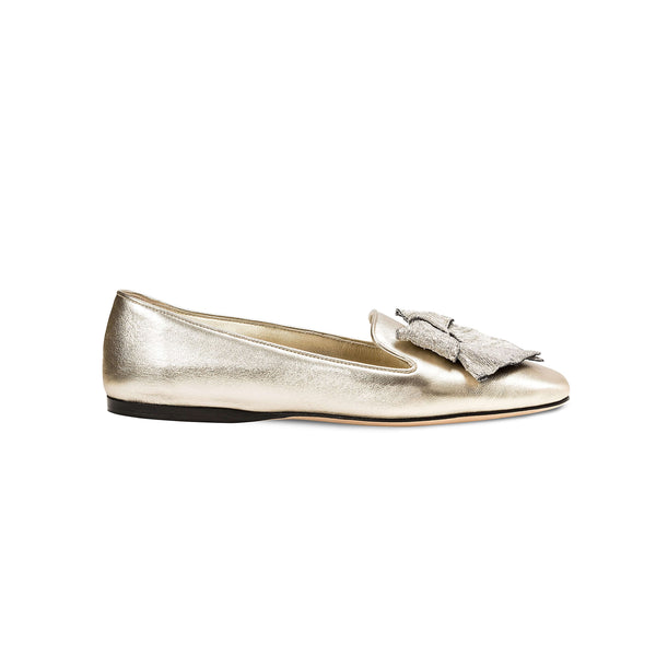 serena uziyel Fiocco Sahara Flat Moccasin Moccasin