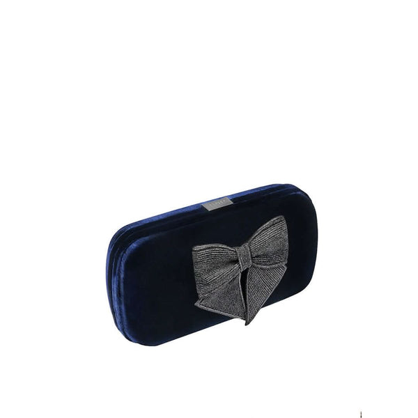 serena uziyel Fiocco Velvet Clutch Clutch Bag