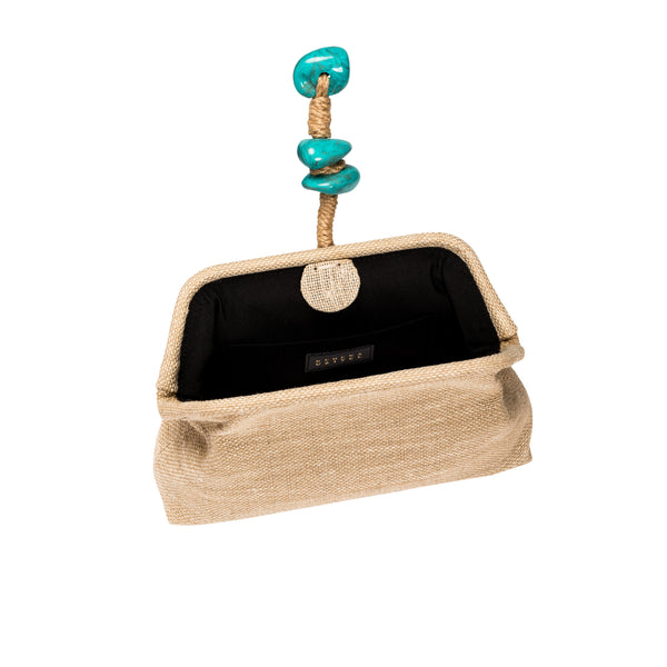 Serena Uziyel Petra Turquoise Pouch Bag Pouch Bags