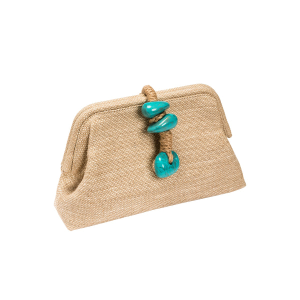 serena uziyel Petra Turquoise Pouch Bag Pouch Bags