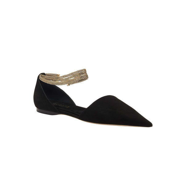 Serena Uziyel Sienna Black Flat Ballerina Flats