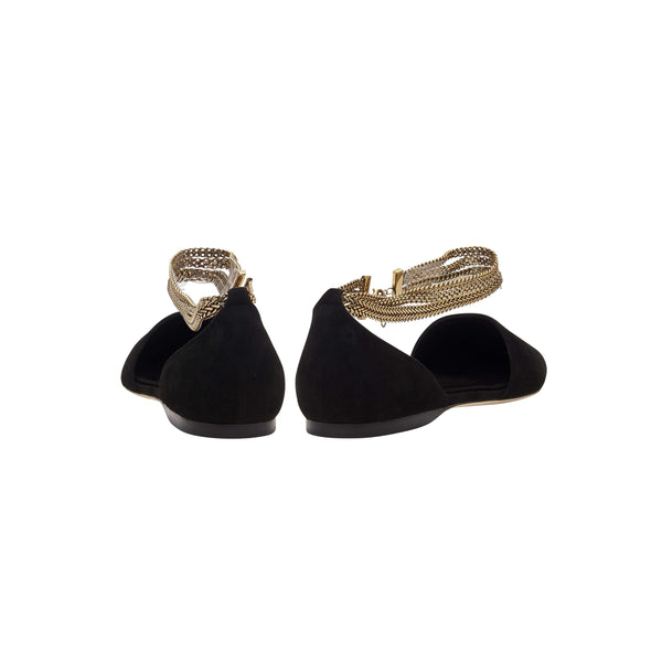 Serena Uziyel Sienna Black Flat Ballerina Flats