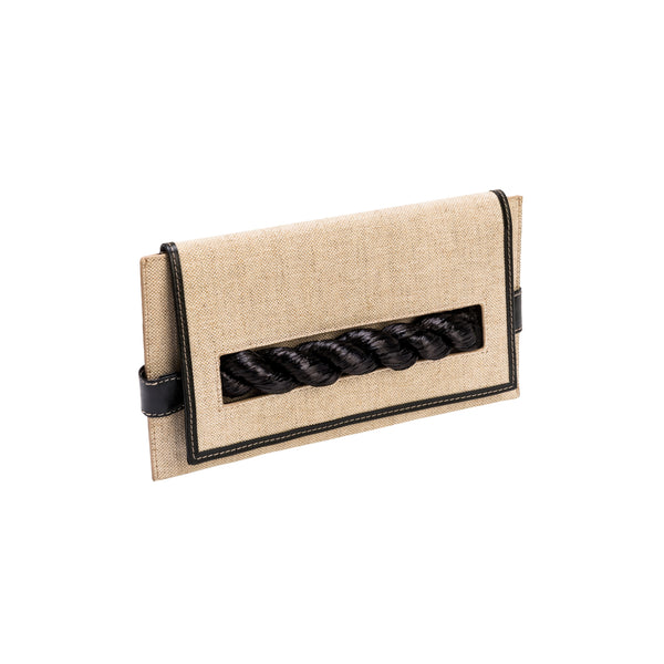 serena uziyel Thory Black Envelope Clutch Clutch Bag