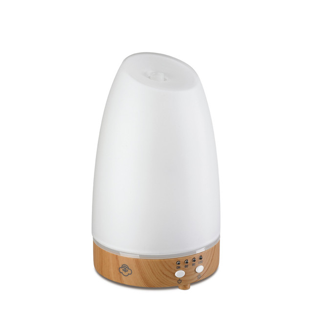 Serene House Astro White 90 Glass Ultrasonic Diffuser Light Wood Base