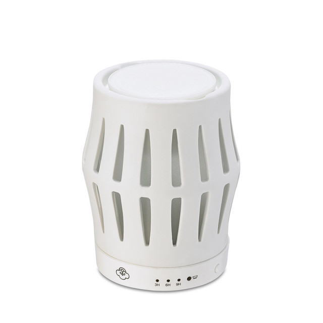 serene house Barrel White Ceramic No-Spill Wax Melt Warmer with Timer