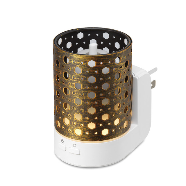 Serene House Basket Brown Metal Essential Oil Wall-Plug