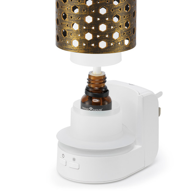 Serene House Basket Brown Metal Essential Oil Wall-Plug