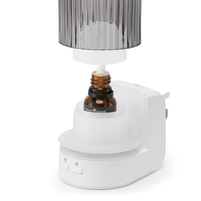 Serene House Fountain Grey Glass Essential Oil Wall-Plug