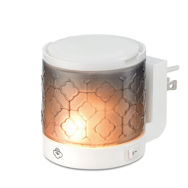 Serene House Lace Grey Glass No-Spill Wax Melt Wall-Plug