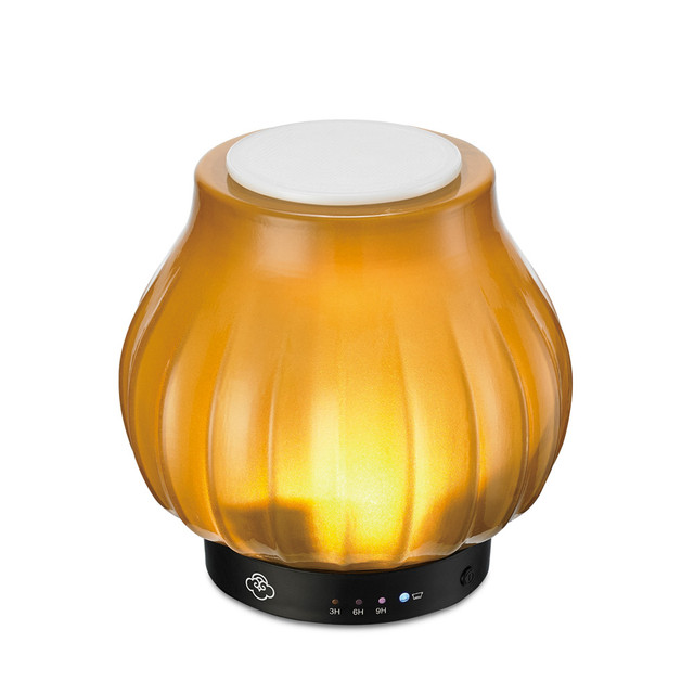 Serene House Loop Amber Glass No-Spill Wax Melt Warmer With Timer