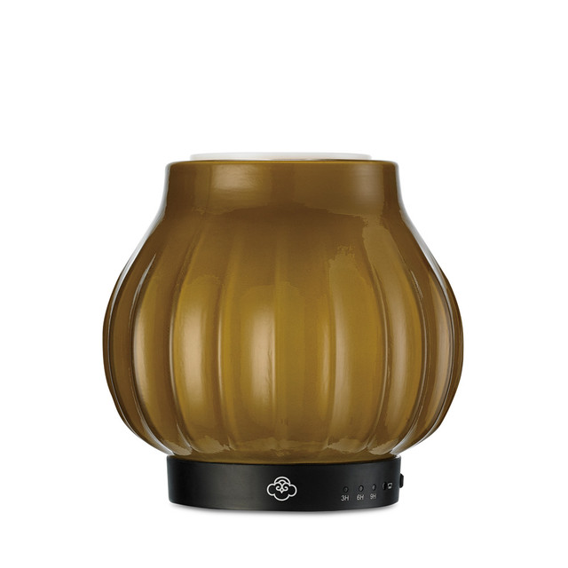 Serene House Loop Amber Glass No-Spill Wax Melt Warmer With Timer