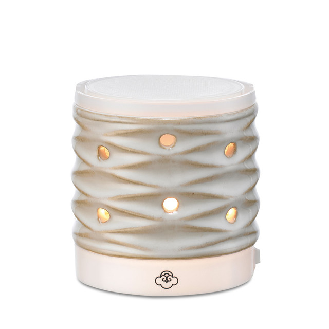 Serene House Net White Ceramic No-Spill Wax Melt Wall-Plug