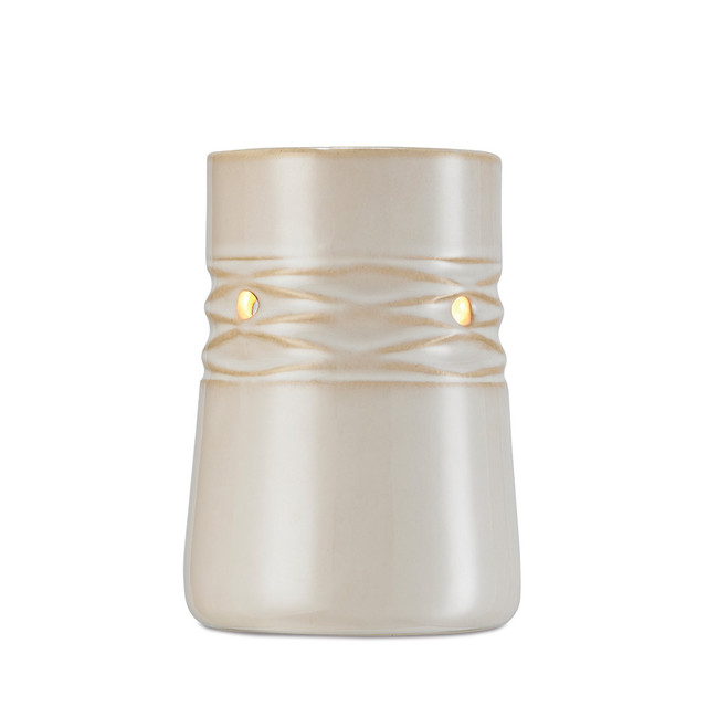 Serene House Net White Ceramic No-Spill Wax Melt Warmer