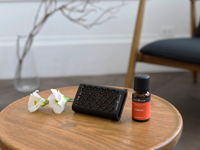 Serene House Puccini Black Lava Rock Car Scent Vent Clip