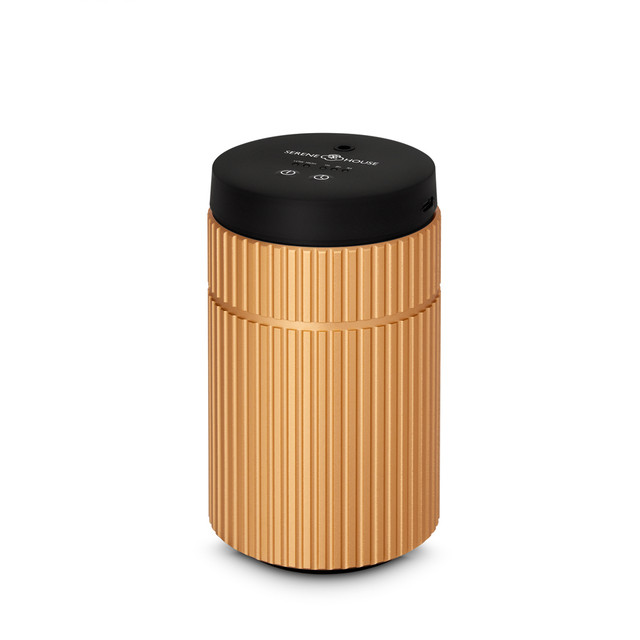 Serene House Striped Gold Metal Waterless Diffuser