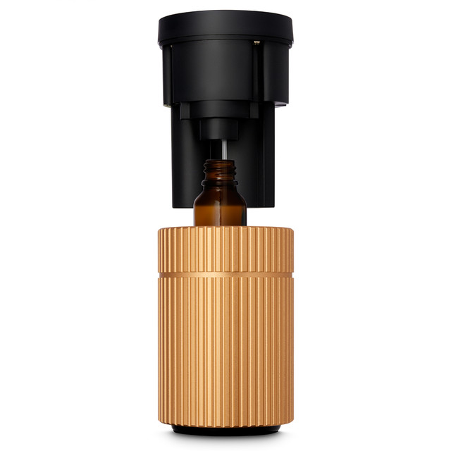 Serene House Striped Gold Metal Waterless Diffuser