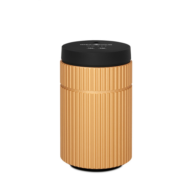 serene house Striped Gold Metal Waterless Diffuser