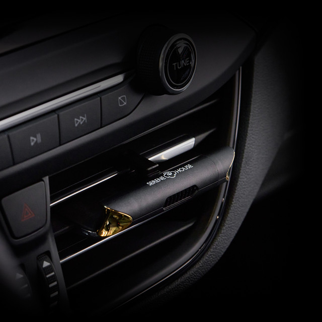 Serene House Waterfall Black Car Scent Vent Clip