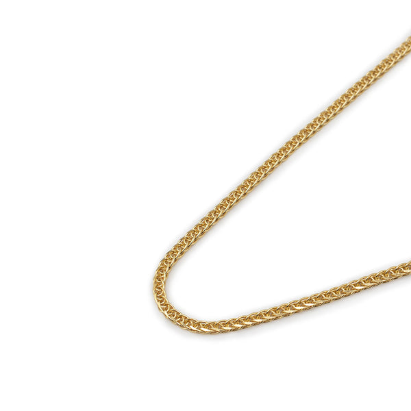 Serge Denimes Gold 2.6mm Square Spiga Chain