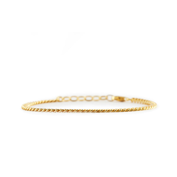 serge denimes Gold 3.5mm Curb Bracelet