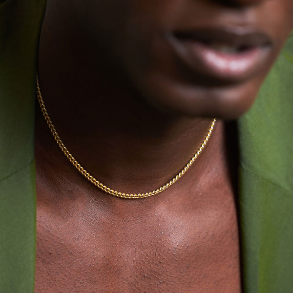 Serge Denimes Gold 3.5mm Curb Chain