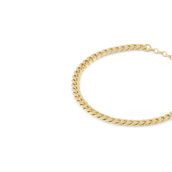 Serge Denimes Gold 5mm Curb Bracelet