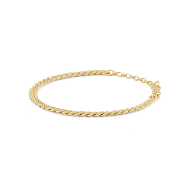 serge denimes Gold 5mm Curb Bracelet