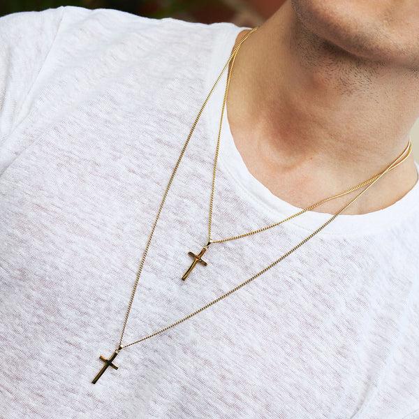 Serge Denimes Gold Cross Necklace