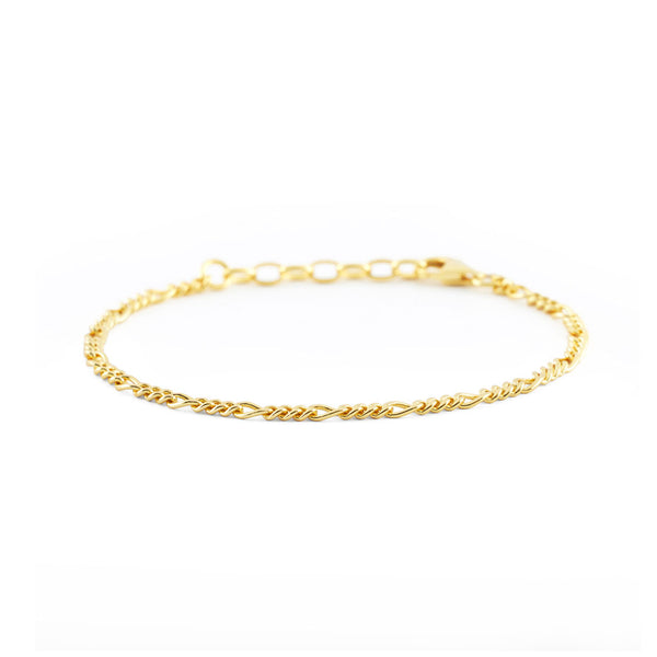 serge denimes Gold Figaro Bracelet
