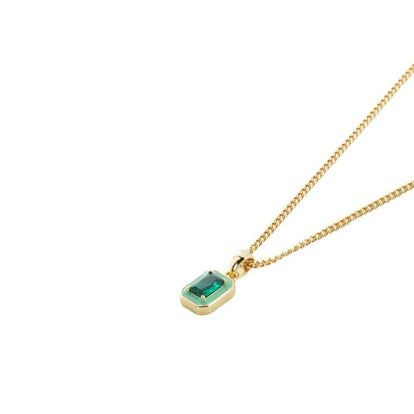 Serge Denimes Gold Green Blush Necklace