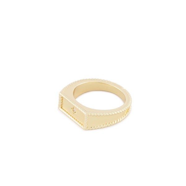 Serge Denimes Gold Moonlight Ring